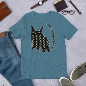 T-shirt Cat Cute Funny Print Gift