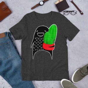 T-shirt Cactus Monster Plant Print Funny Gift