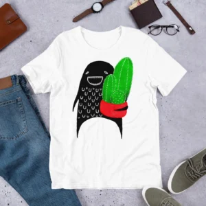 T-shirt Cactus Monster Plant Print Funny Gift