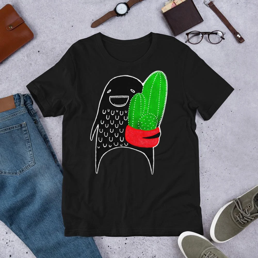 T-shirt Cactus Monster Plant Print Funny Gift