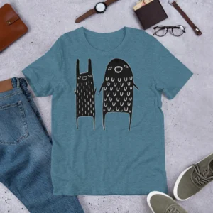 T-shirt Outer Space Monster Alien Print Funny Gift