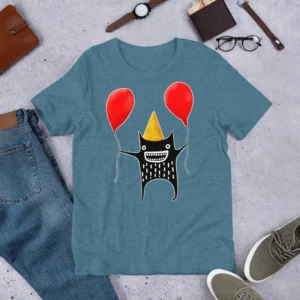 T-shirt Party Monster Balloon Print Cute Gift